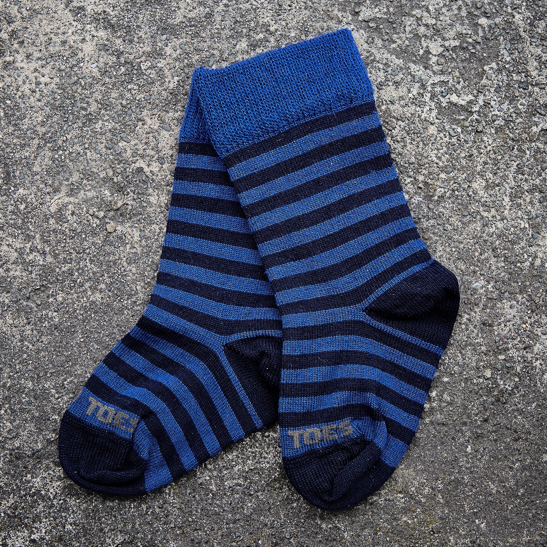 Long Merino Stripe Baby Socks image 3